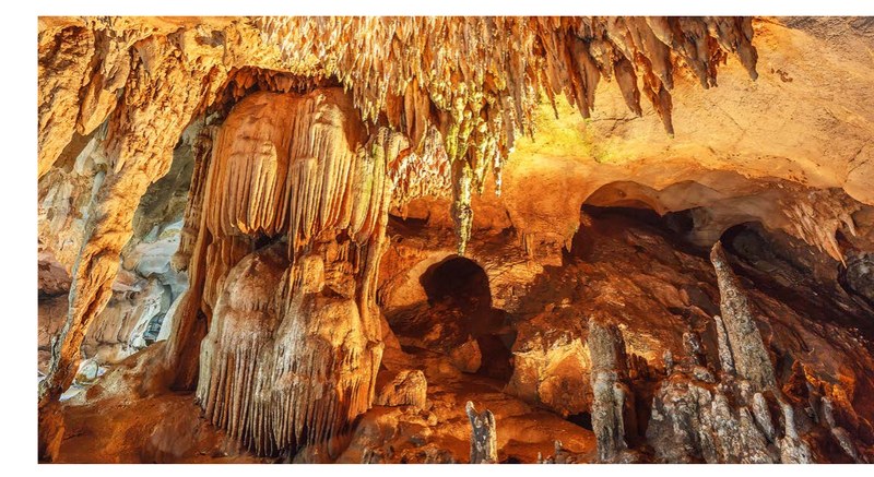 Cave with sharp rocks