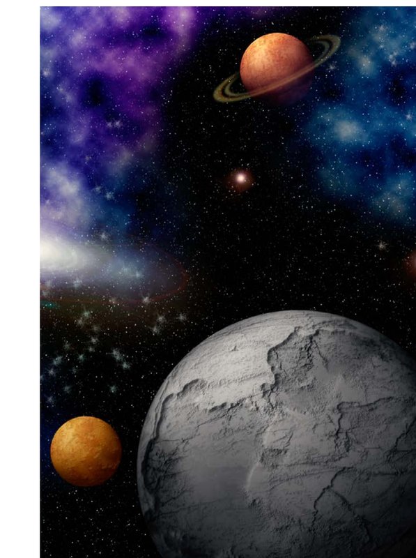 Planets in space