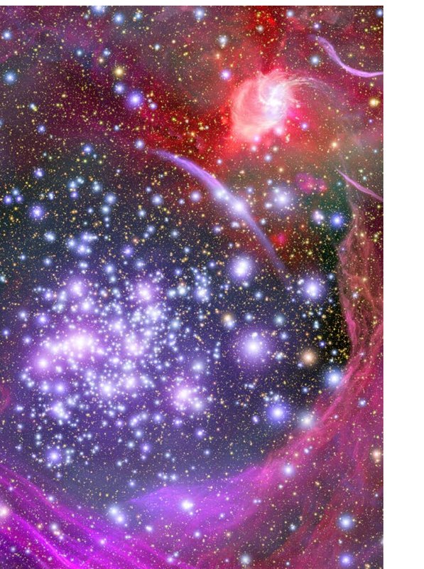 Beautiful nebula in space